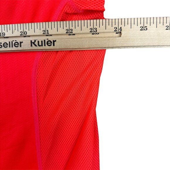 Nike Dri-Fit Shirt Men XL Mesh Performance Red Short Sleeve Running - Picture 8 of 11